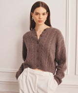 Super Luxe Cashmino Cable Cardigan