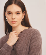 Super Luxe Cashmino Cable Cardigan