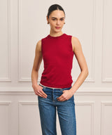Super Fine Cashmere High Neck Tank