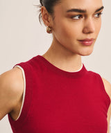 Super Fine Cashmere High Neck Tank