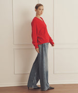 Super Luxe Cashmere V-Neck Sweater