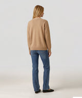 Cashmere Drop Shoulder V-Neck Cardigan