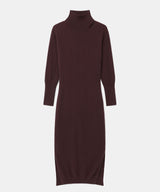 Signature Cashmere Turtleneck Dress with Slits