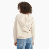 Cable Knit Sleeve Henley Hoodie