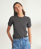 Lightweight Cashmere Short Sleeve Sweater