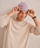 Signature Cashmere Ribbed Beanie