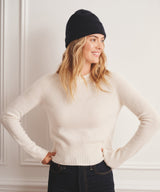 Signature Cashmere Ribbed Beanie