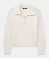 Chunky Cotton Polo Sweater