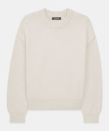 Cotton Relaxed Crewneck Sweater